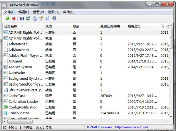 【TaskSchedulerView下载】TaskSchedulerView(windows任务管理器) v1.65 免费版