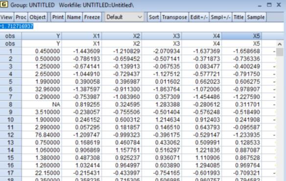 EViews10软件回归分析