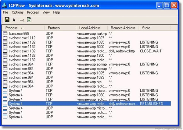 【TCPView中文版】TCPView下载(查看端口和线程) v3.05 绿色中文版