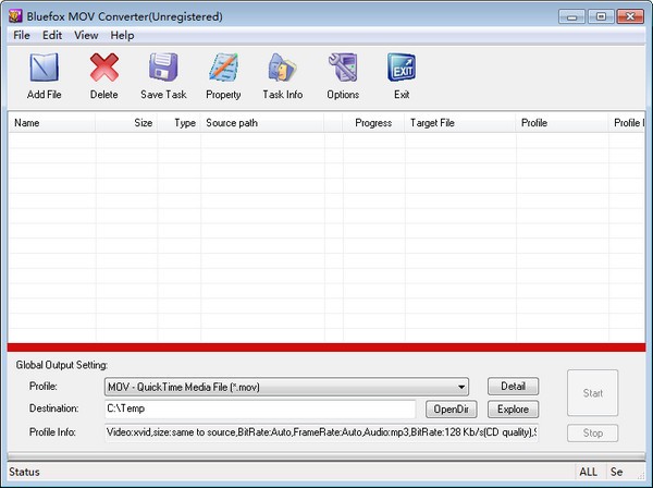 【Bluefox MOV Converter免费版下载】Bluefox MOV Converter(视频转换器) v3.01 官方版
