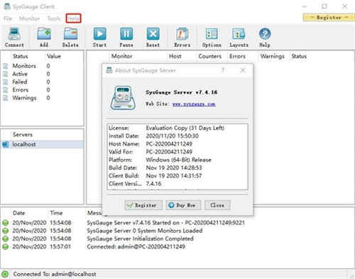 SysGauge Server破解版安装步骤截图9