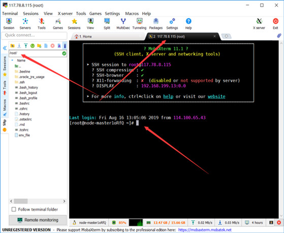 MobaXterm中文版怎么连接session