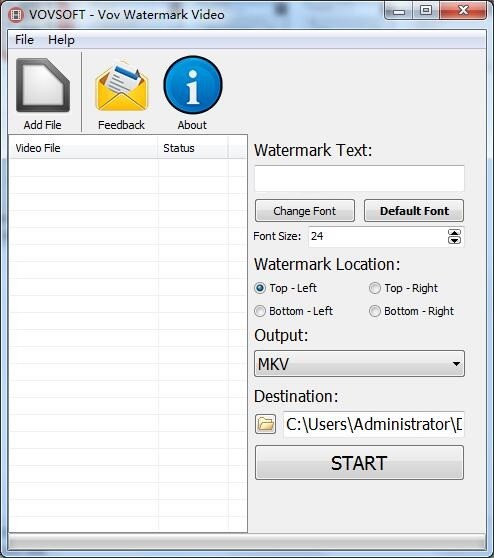 【Vov Watermark Video下载】Vov Watermark Video(视频加水印工具) v1.7 官方版