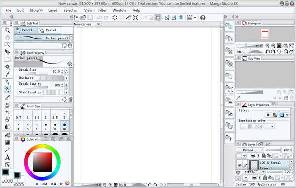 【Manga Studio EX激活版下载】Manga Studio EX(动漫设计制作软件) v5.0.3 免费版