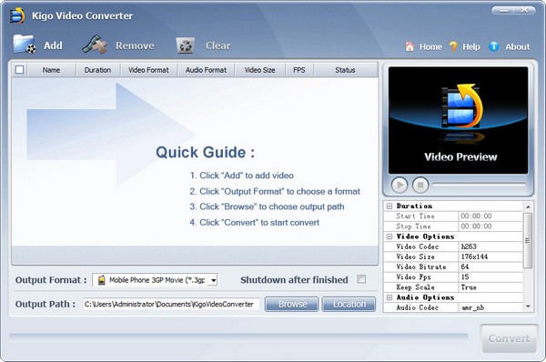 【Kigo Video Converter官方版下载】Kigo Video Converter(视频转换器) v1.1.1 官方版