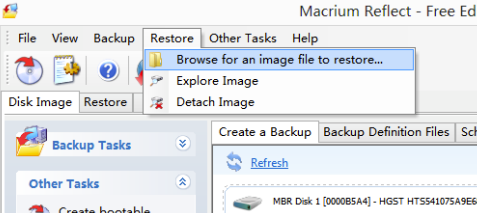 Macrium Reflect中文版系统备份还原方法