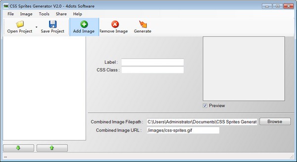 【CSS Sprites Generator免费版下载】CSS Sprites Generator(CSS Sprites生成工具) v2.0 官方版