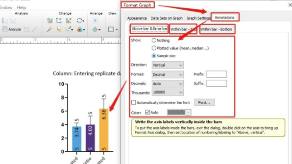 GraphPad Prism8破解版怎么在柱状图上加置信区间