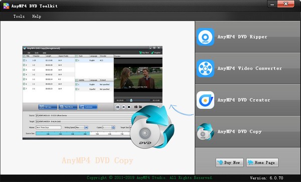 【AnyMP4 DVD Toolkit下载】AnyMP4 DVD Toolkit(DVD多功能工具箱) v6.0.70.80781官方版