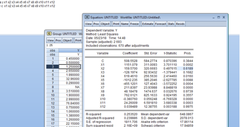 Eviews8怎么做回归
