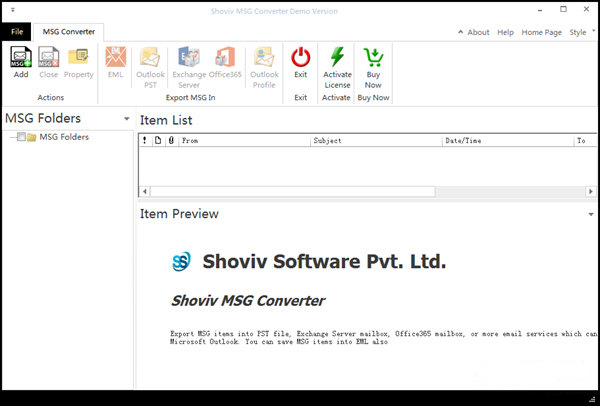 【Shoviv MSG Converter官方版下载】Shoviv MSG Converter(MSG转换器) V20.5 官方版