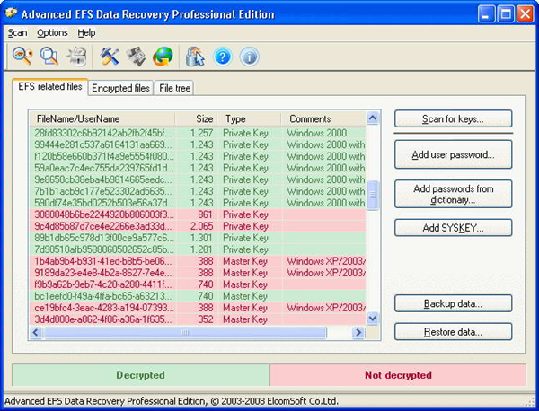 【Advanced EFS Data Recovery Trial Edition免费版下载】Advanced EFS Data Recovery Trial Edition V4.50 激活版