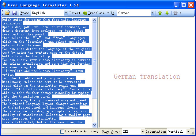 【本地翻译软件下载】Free Language Translator v3.9.0.0 免费版