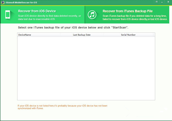 【iStonsoft MobileRescuer for iOS官方版下载】iStonsoft MobileRescuer for iOS(iOS数据恢复软件) V1.0.0 官方版