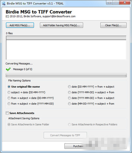 【Birdie MSG to TIFF Converter官方版下载】Birdie MSG to TIFF Converter(MSG到TIFF转换器) V3.1 官方版
