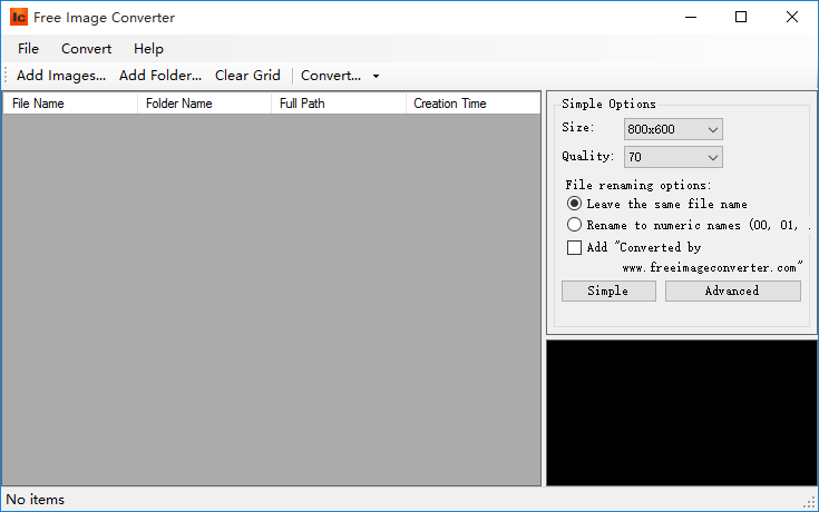 【Free Image Converter下载】Free Image Converter(图片大小修改软件) v1.0 官方版