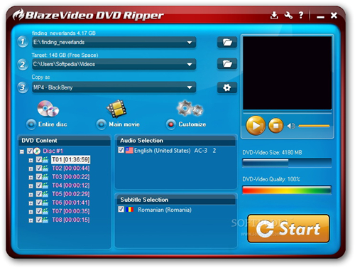 【BlazeVideo DVD Ripper下载】BlazeVideo DVD Ripper(DVD翻录工具) v2.0.4.8 官方版