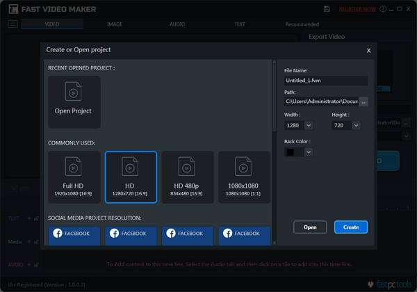 【Fast Video Maker官方版下载】Fast Video Maker(视频制作管理软件) v1.0.0.3 官方版