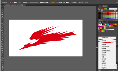 AI2019cc破解版怎么做3D效果