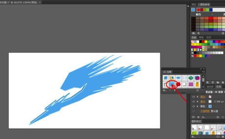 AI2019cc破解版怎么做3D效果
