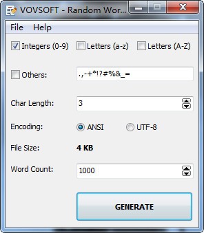 【随机密码生成工具下载】Random Wordlist Generator(随机密码生成工具) v1.1 免费版