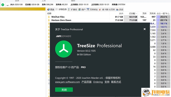 【TreeSize Pro汉化版下载】TreeSize Pro中文版 v8.0.2.1505 绿色版