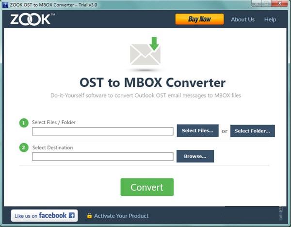 【ZOOK OST to MBOX Converter官方版下载】ZOOK OST to MBOX Converter(OST转MBOX转换器) v3.0 官方版