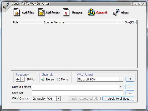 【Visual MP3 To WAV Converter激活版下载】Visual MP3 To WAV Converter(MP3转WAV工具) v1.3 官方版