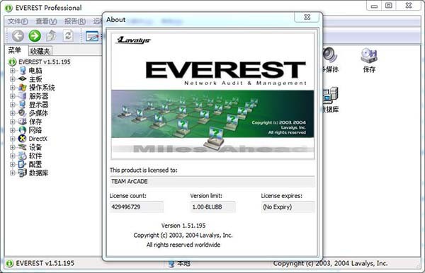 【Everest Professional中文版下载】Everest Professional(电脑硬件检测工具) v1.51.195 中文版