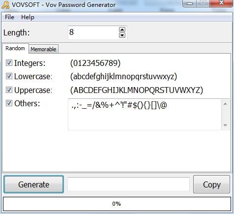 【Vov Password Generator官方版下载】Vov Password Generator(密码生成器) v1.8 官方版