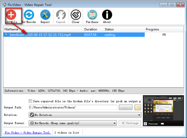VideoRepair破解版使用教程