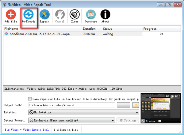 VideoRepair破解版使用教程