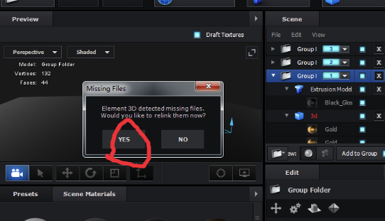 Element 3D 2020汉化版报错重新连接