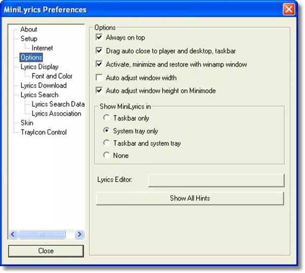 【MiniLyrics激活版】MiniLyrics下载(迷你歌词) v7.6.48 绿色中文版