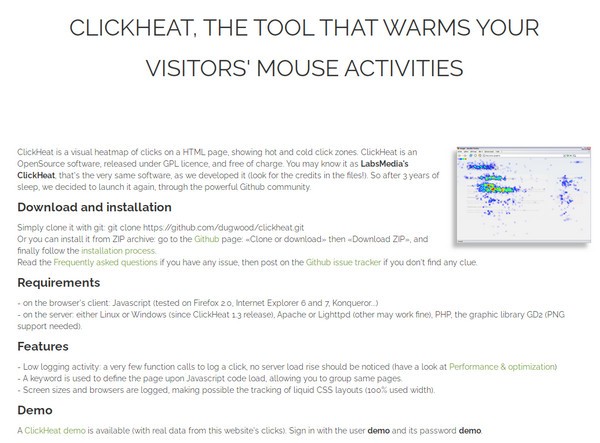 【ClickHeat官方版下载】ClickHeat(HTML页面点击热图) v1.0 官方版