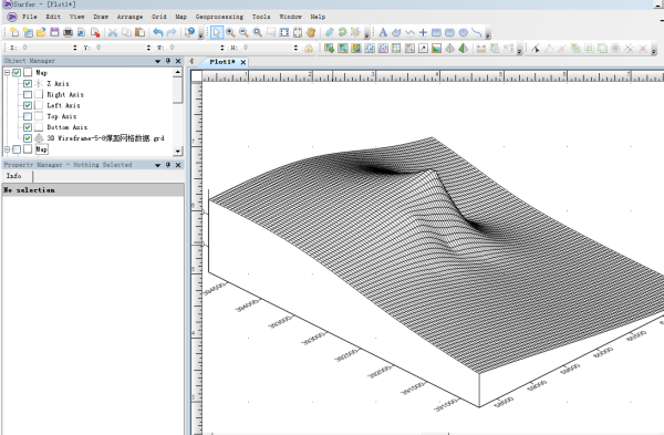 Surfer16汉化破解版画立体三维地形图的步骤