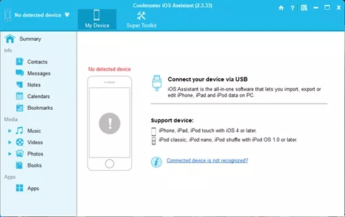 【Coolmuster iOS Assistant中文版下载】Coolmuster iOS Assistant激活版 v2.3.45 绿色版