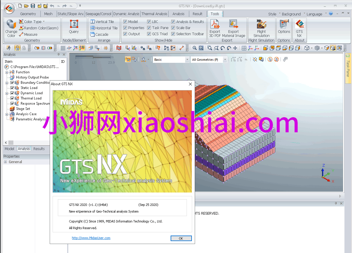 Midas GTS NX 2022 | Win中文版 | 有限元软件 | 安装教程下载